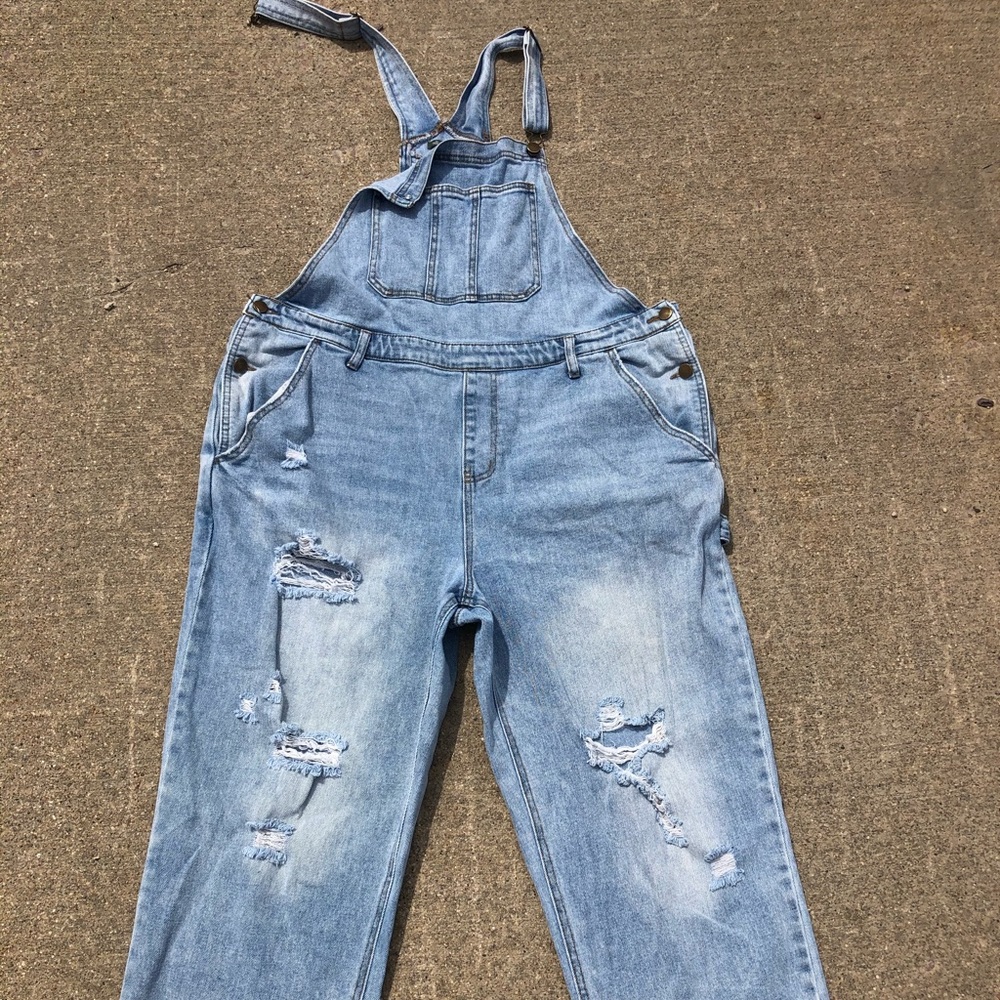 Distressed Overalls
